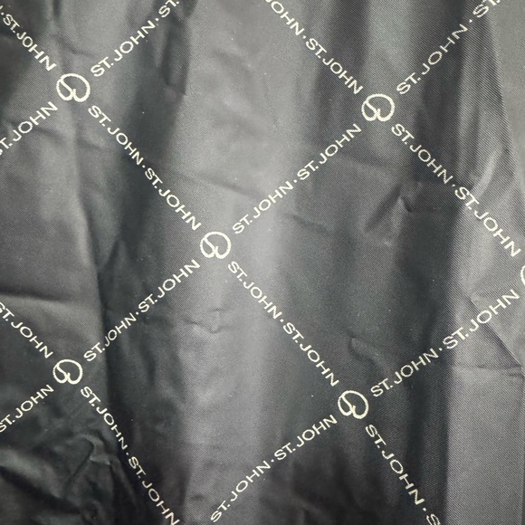 ST JOHN Evening Collection black dress sparkly professional belted women’s 2 NWT - Picture 15 of 17